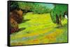 Sunny Lawn-Vincent van Gogh-Framed Stretched Canvas