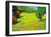 Sunny Lawn-Vincent van Gogh-Framed Art Print