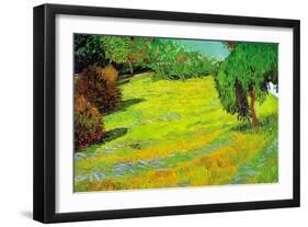 Sunny Lawn-Vincent van Gogh-Framed Art Print