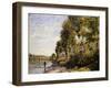 Sunny Morning at Saint Mammes-Alfred Sisley-Framed Giclee Print