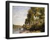 Sunny Morning at Saint Mammes-Alfred Sisley-Framed Giclee Print
