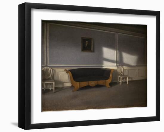 Sunny rayson in the living room, III, 1903-Vilhelm Hammershoi-Framed Giclee Print