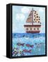 Sunny Sailing-Kim Conway-Framed Stretched Canvas