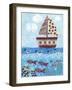 Sunny Sailing-Kim Conway-Framed Art Print