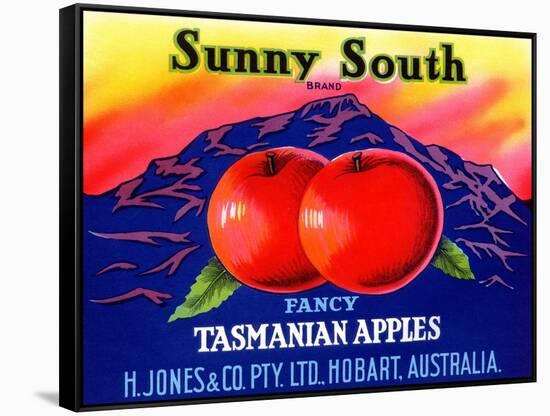 Sunny South Tasmanian Apples-null-Framed Stretched Canvas