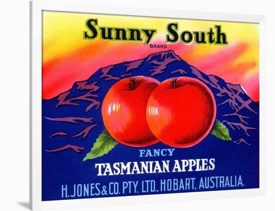 Sunny South Tasmanian Apples-null-Framed Art Print