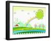 Sunny Spring Scenery-TongRo-Framed Giclee Print