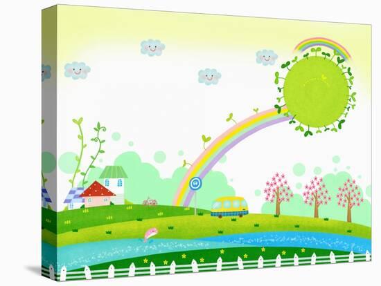 Sunny Spring Scenery-TongRo-Stretched Canvas