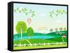 Sunny Spring Scenery-TongRo-Framed Stretched Canvas