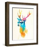 Sunny Stag-Robert Farkas-Framed Art Print