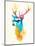 Sunny Stag-Robert Farkas-Mounted Art Print