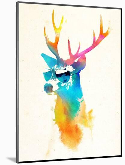 Sunny Stag-Robert Farkas-Mounted Art Print