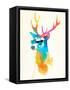 Sunny Stag-Robert Farkas-Framed Stretched Canvas