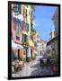 Sunny Street in Portofino-Michael Swanson-Framed Art Print