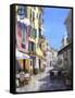 Sunny Street in Portofino-Michael Swanson-Framed Stretched Canvas