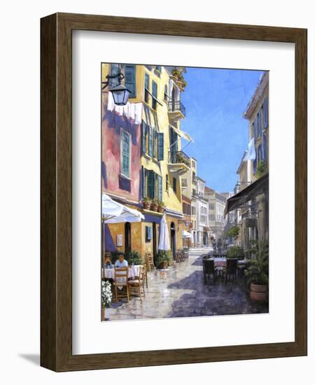 Sunny Street in Portofino-Michael Swanson-Framed Art Print