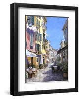 Sunny Street in Portofino-Michael Swanson-Framed Art Print