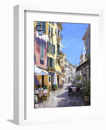 Sunny Street in Portofino-Michael Swanson-Framed Art Print