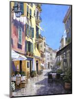 Sunny Street in Portofino-Michael Swanson-Mounted Art Print