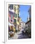 Sunny Street in Portofino-Michael Swanson-Framed Art Print