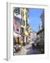 Sunny Street in Portofino-Michael Swanson-Framed Art Print