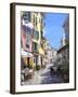 Sunny Street in Portofino-Michael Swanson-Framed Art Print