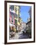 Sunny Street in Portofino-Michael Swanson-Framed Art Print