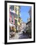 Sunny Street in Portofino-Michael Swanson-Framed Art Print