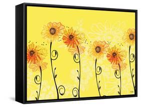 Sunny Sunflowers-Bee Sturgis-Framed Stretched Canvas