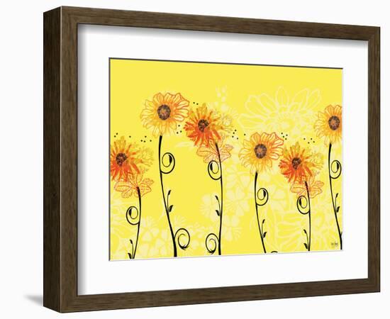 Sunny Sunflowers-Bee Sturgis-Framed Art Print