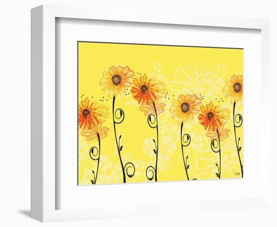 Sunny Sunflowers-Bee Sturgis-Framed Art Print