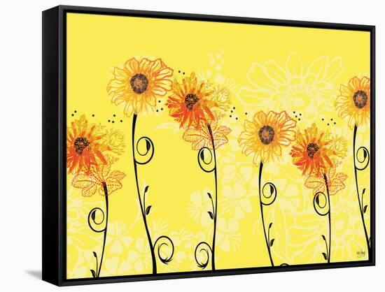 Sunny Sunflowers-Bee Sturgis-Framed Stretched Canvas