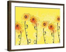 Sunny Sunflowers-Bee Sturgis-Framed Art Print