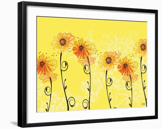 Sunny Sunflowers-Bee Sturgis-Framed Art Print
