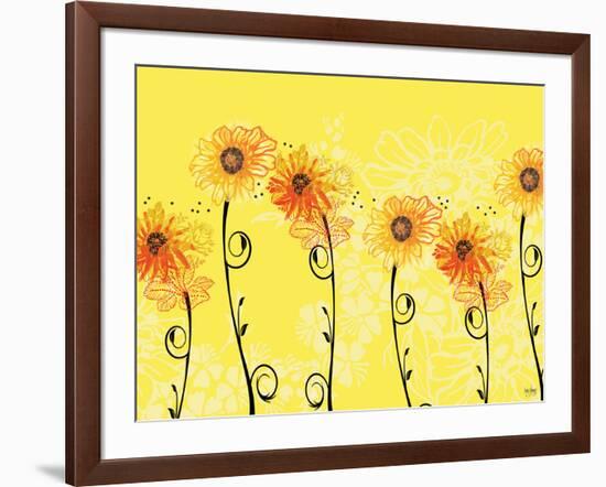 Sunny Sunflowers-Bee Sturgis-Framed Art Print