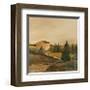 Sunny Tuscan Fields-J^ Clark-Framed Giclee Print