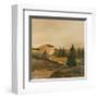 Sunny Tuscan Fields-J^ Clark-Framed Giclee Print