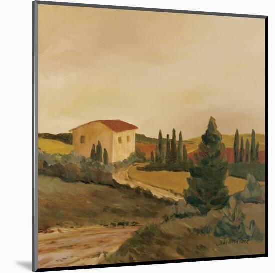 Sunny Tuscan Fields-J^ Clark-Mounted Giclee Print