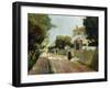 Sunny Village Street; Rue De Village Ensoleillee-Victor Charreton-Framed Giclee Print