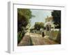 Sunny Village Street-Victor Gabriel Gilbert-Framed Giclee Print