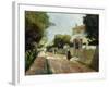 Sunny Village Street-Victor Gabriel Gilbert-Framed Giclee Print