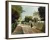 Sunny Village Street-Victor Gabriel Gilbert-Framed Giclee Print