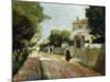 Sunny Village Street-Victor Gabriel Gilbert-Mounted Giclee Print