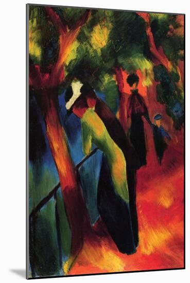 Sunny Way-Auguste Macke-Mounted Art Print