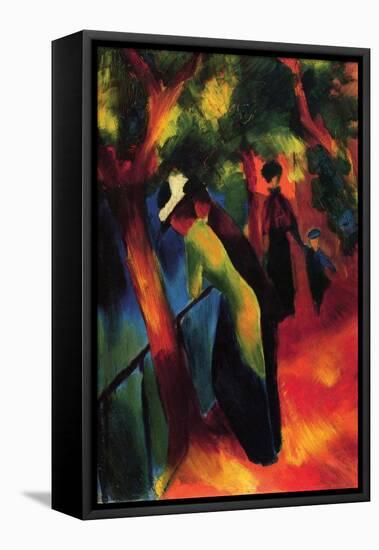 Sunny Way-Auguste Macke-Framed Stretched Canvas