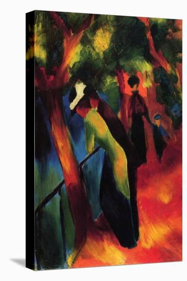 Sunny Way-Auguste Macke-Stretched Canvas