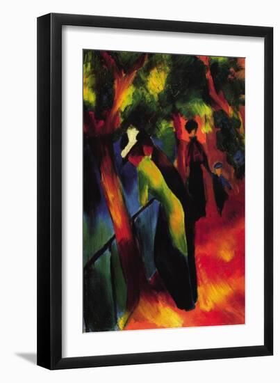 Sunny Way-Auguste Macke-Framed Art Print