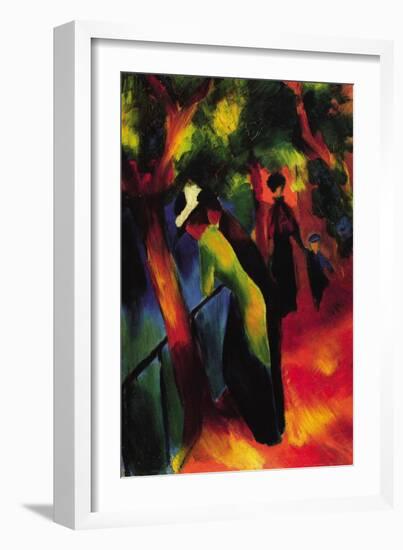 Sunny Way-Auguste Macke-Framed Art Print