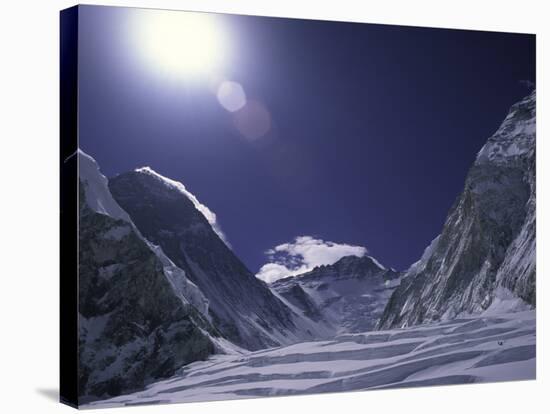 Sunny Western Comb, Nepal-Michael Brown-Stretched Canvas