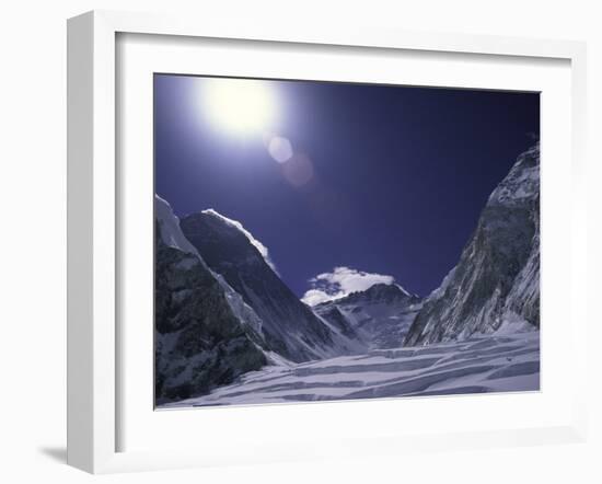 Sunny Western Comb, Nepal-Michael Brown-Framed Premium Photographic Print